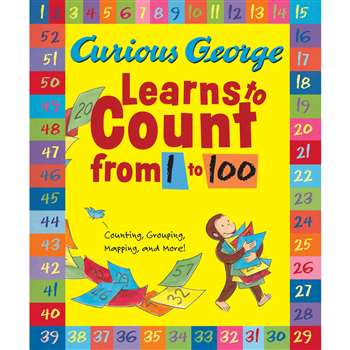 Curious George Learns To Count From 1 To 100 Big Book By Houghton Mifflin