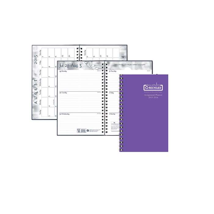 Academic Weekly Assignment Book Purple By House Of Doolittle