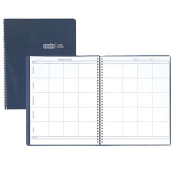 Weekly Lesson Planner Blue Simulated Leather Cover By House Of Doolittle