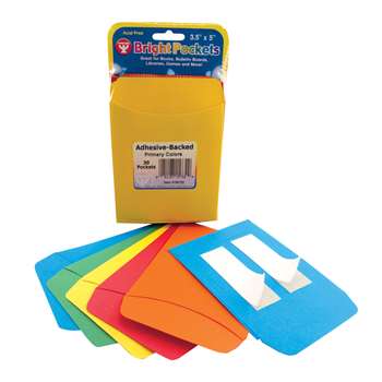 Pressure Sensitive Pockets 30Pk Primary Colors, HYG15732