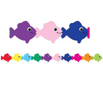 Multi Color Fish Die Cut Classroom Border By Hygloss Products