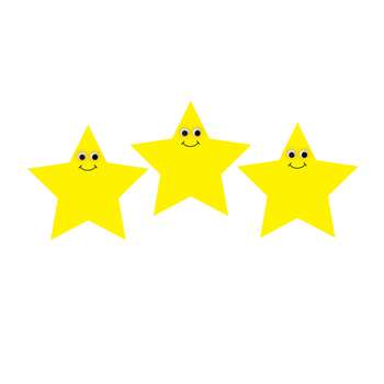 7&quot; Happy Yellow Star Diecut Accent, HYG33757