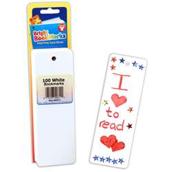 Bookmarks 2 X 6 Ultra White 100 By Hygloss Products
