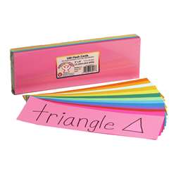 Bright Flash Cards 3X9 By Hygloss Products