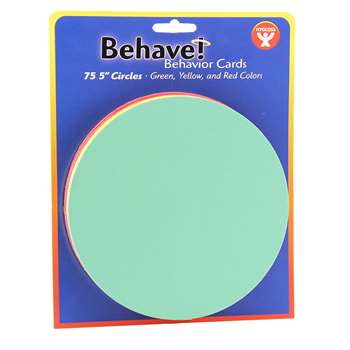 Behavior Cards 5 Circle Cards 75, HYG45055