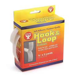 Hook & Loop Fastener Roll 34X5 Yd By Hygloss Products