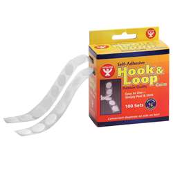 Hook & Loop Fastener 58 Coins 100 By Hygloss Products