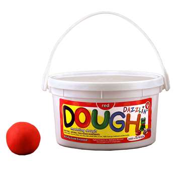 Dazzlin Dough Red 3 Lb Tub By Hygloss Products