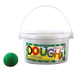 Dazzlin Dough Green 3 Lb Tub By Hygloss Products