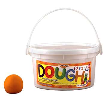 Dazzlin Dough Orange 3 Lb Tub By Hygloss Products