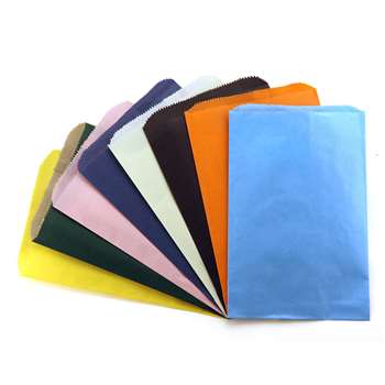 Colorful Paper Bags 6X9 Asstd Color Pinch Bottom By Hygloss Products