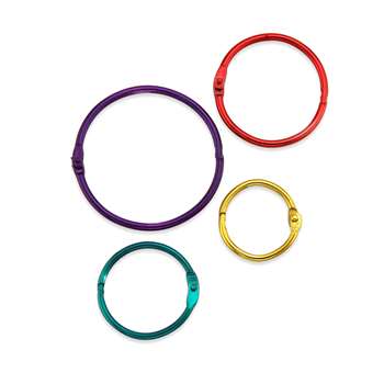 Metallic Book Rings Pack Of 36 By Hygloss Products