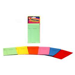 Bright Library Cards 50Ct Asst Colors, HYG61437