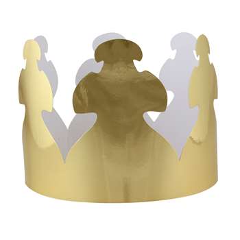 Bright Gold Tag Crowns By Hygloss Products