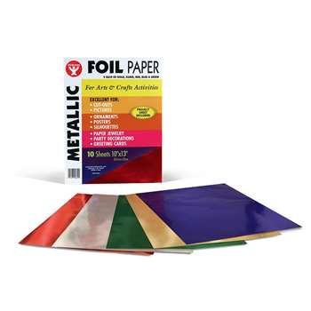 Metallic Paper 10Pk Asst Colors By Hygloss Products