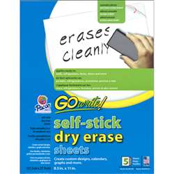 Dry Erase Sheets Self Stick 8 1/2 By Go Write Blazer Technology