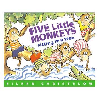 Carry Along Book & Cd Five Little Monkeys Sitting In A Tree By Houghton Mifflin