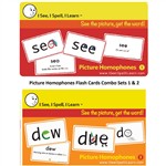 Picture Homophones Sets 1 & 2 Flash Cards, ISL008