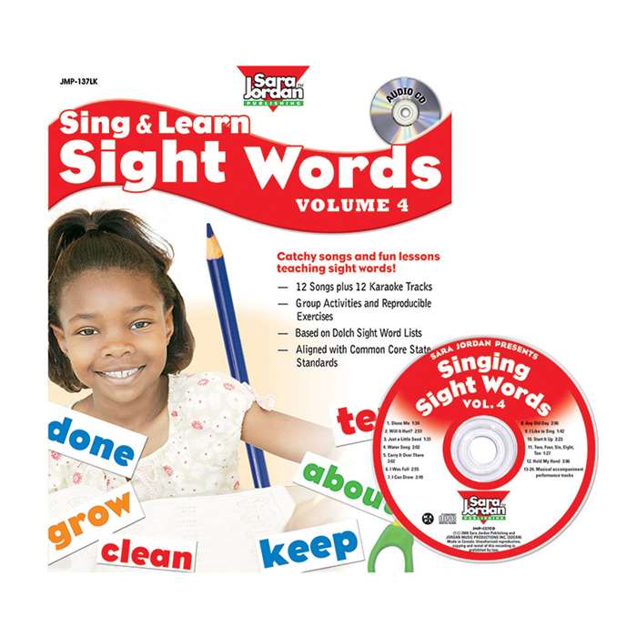 Sing & Learn Sight Words Book Cd 4, JMP137LK