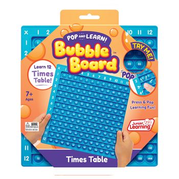 Times Table Pop & Learn Bubble Bord, JRL680