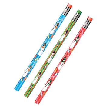 Decorated Pencils Holiday Snowmen Asst By Jr Moon Pencil