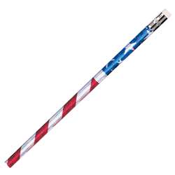 Pencils Glitz Stars & Stripes 12/Pk By Jr Moon Pencil