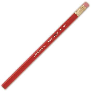 Pencils Try-Rex Jumbo W/Eraser 12Pk By Jr Moon Pencil
