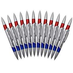 Swirl Desk Pens Red/Blue 12/Pk By Jr Moon Pencil