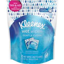 Kleenex Gentle Wrapped Wet Wipes - KCC47783
