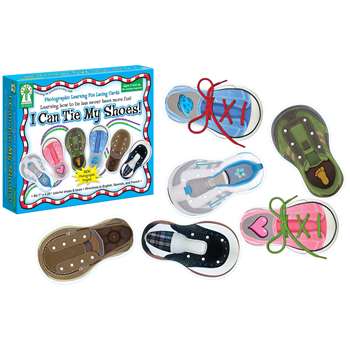 Learning Fun Lacing Cards I Can Tie My Shoes By Carson Dellosa