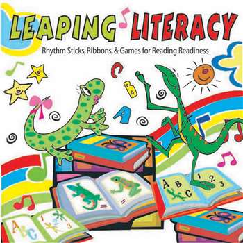 Leaping Literacy Rhythm Sticks Ribbons & Games Cd By Kimbo Educational