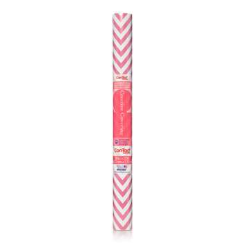 Contact Adhesive Roll Pink Chevron 18&quot; X 20Ft, KIT20FC9AP12