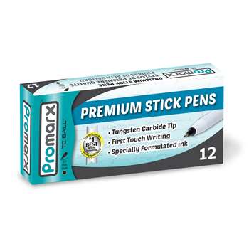 Promarx Tc Pens 07Mm Fn Pt Blk Dz Ball, KITBP47KR7C1248