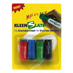 Attachable Erasers For Dry Erase Markers 4/Pk By Kleenslate Concepts