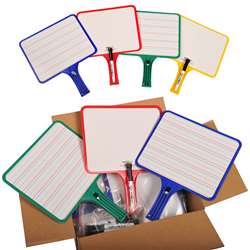 Set Of 10 Blank/Lined Paddles Dry Erase, KLS5125