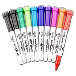 Student Markers With Erasers 10Pk Assorted Colors By Kleenslate Concepts