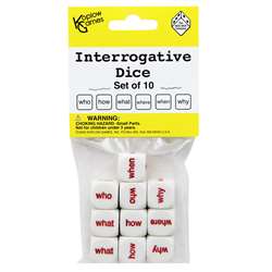 Interrogative Dice Set Of 10, KOP12090