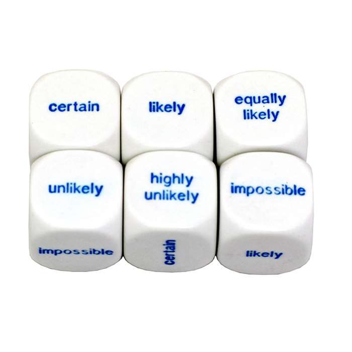 Probability Dice Set Of 6 By Koplow Games