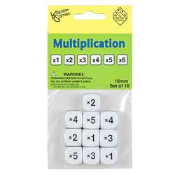 Multiplication Dice Set Of 10, KOP18204