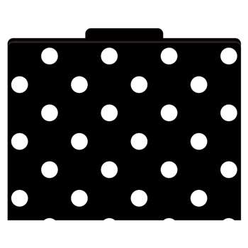 File Folders Black & White Dots Functional File Folders By Barker Creek Lasting Lessons