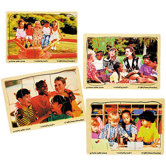 Puzzle Ethnic Diversity Set Of 4 By Melissa & Doug