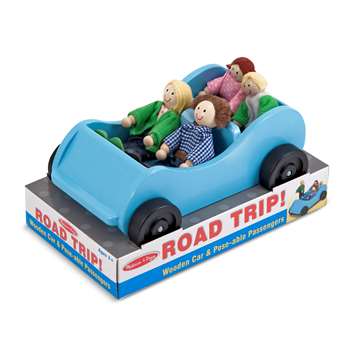 Road Trip Wooden Car And Poseable, LCI2463