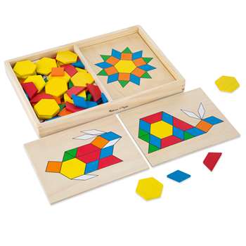 Wooden Pattern Blocks & Boards By Melissa & Doug