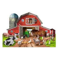 Busy Barn Shaped Floor Puzzle 32 Pc By Melissa & Doug