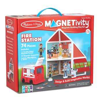 Building Play St Fire Station Magnetivity Magnetic, LCI30654