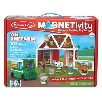Building Play Set On The Farm Magnetivity Magnetic, LCI30656