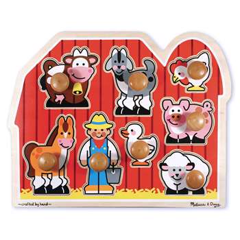 Large Farm Jumbo Knob Puzzle By Melissa & Doug