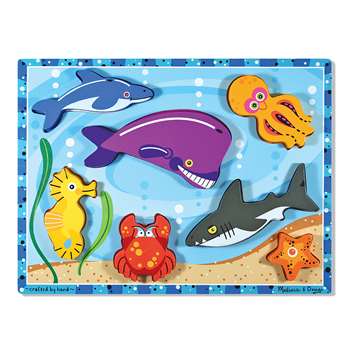 Sea Creatures Chunky Puzzle By Melissa & Doug