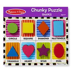 Shapes Chunky Puzzle By Melissa & Doug