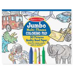 Jumbo Coloring Pad Blue 11 X 14 By Melissa & Doug